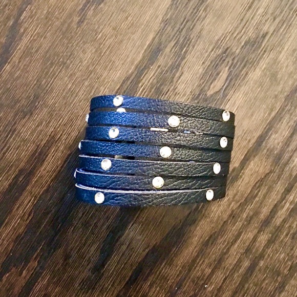 Genuine Leather Cuff Bracelet - Picture 2 of 4